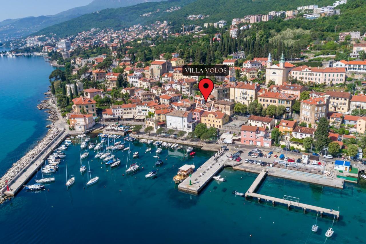 Villa Volos With Roof Terrace, Sea View, Free Private Parking Opatija Eksteriør bilde