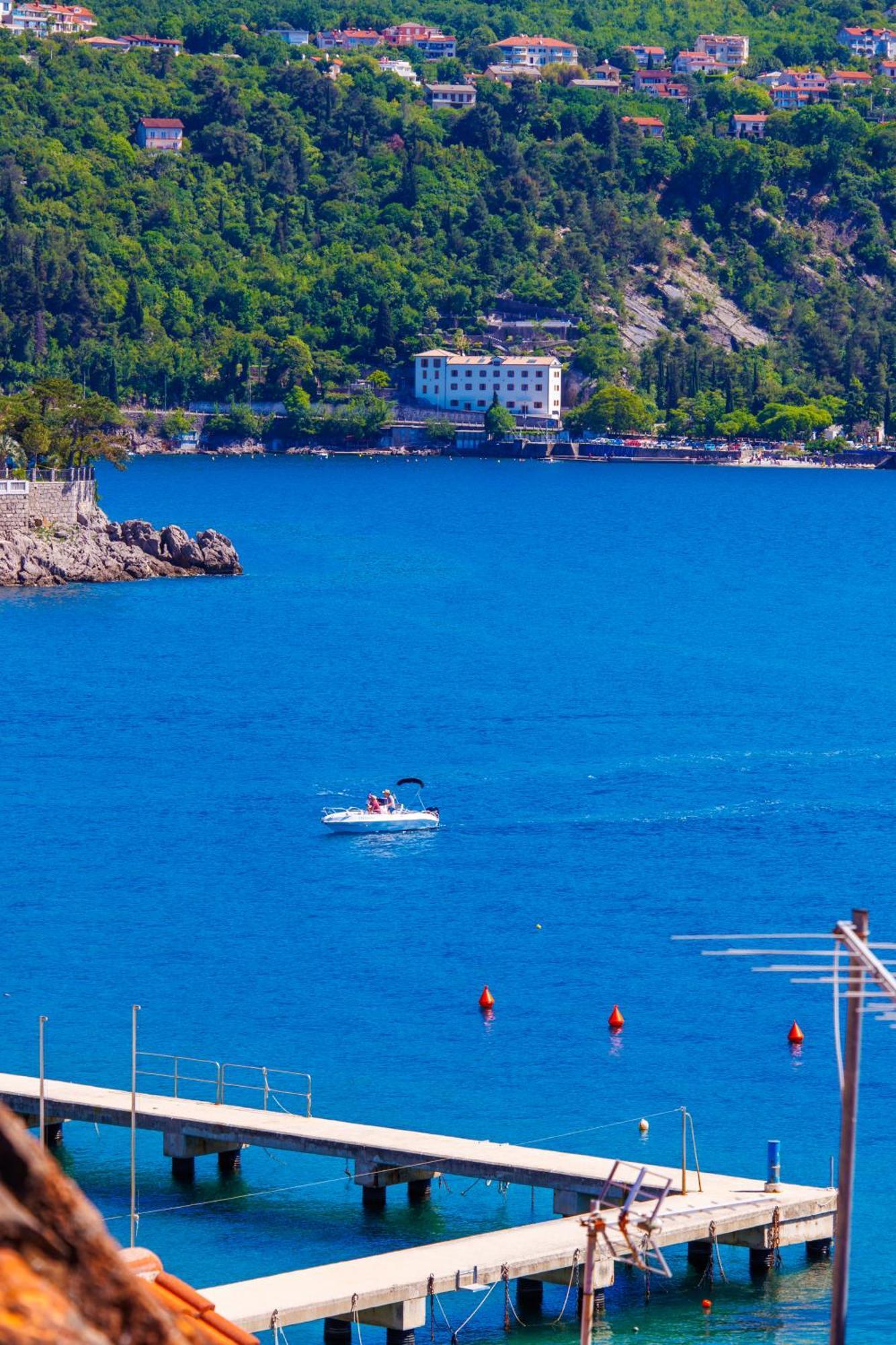 Villa Volos With Roof Terrace, Sea View, Free Private Parking Opatija Eksteriør bilde