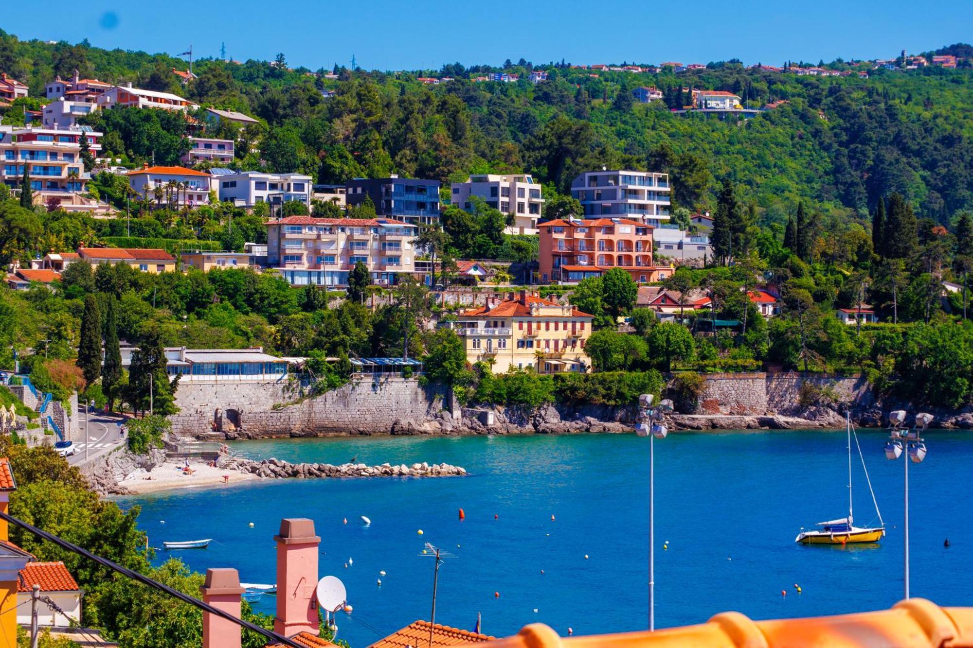 Villa Volos With Roof Terrace, Sea View, Free Private Parking Opatija Eksteriør bilde