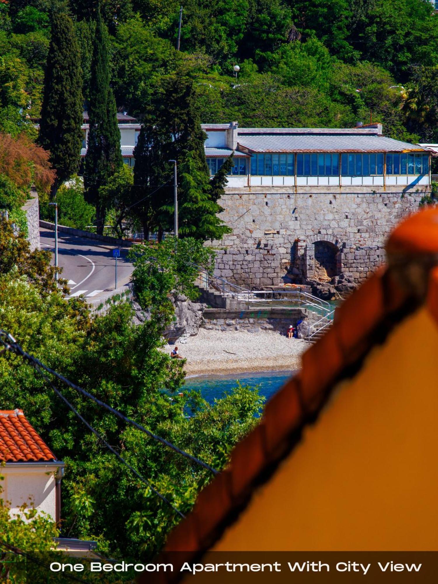 Villa Volos With Roof Terrace, Sea View, Free Private Parking Opatija Eksteriør bilde
