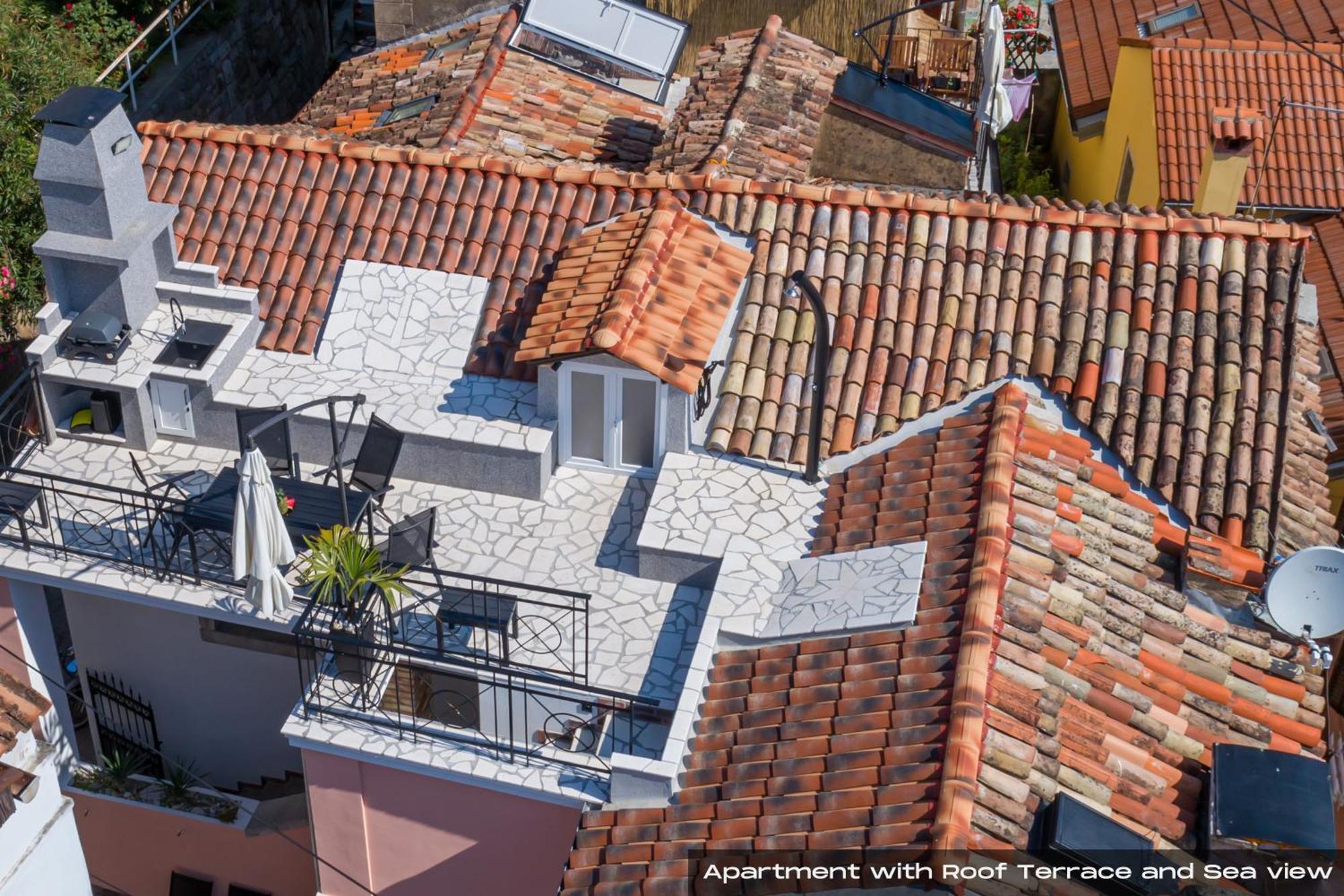 Villa Volos With Roof Terrace, Sea View, Free Private Parking Opatija Eksteriør bilde
